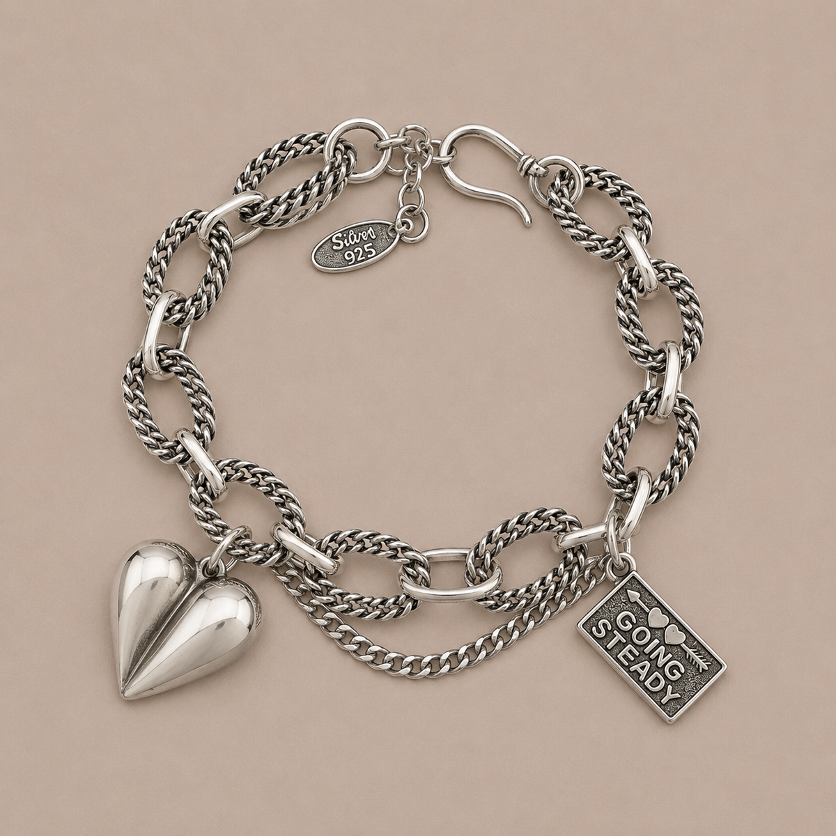 Going Steady Heart Bracelet
