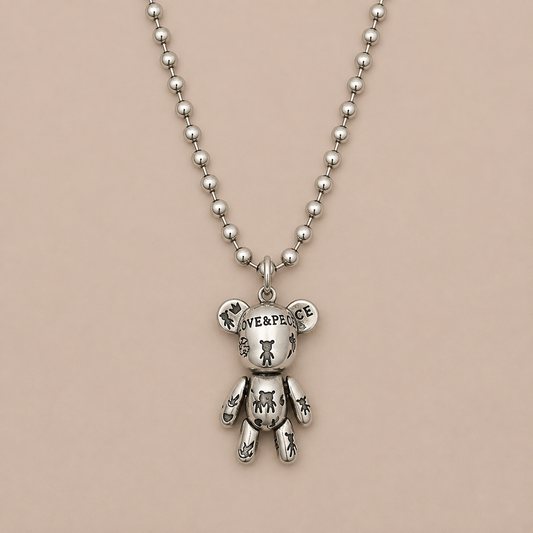 MÜSIO Peace Bear Pendant Necklace