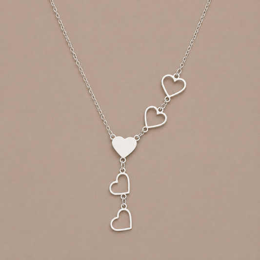 Falling Hearts Necklace